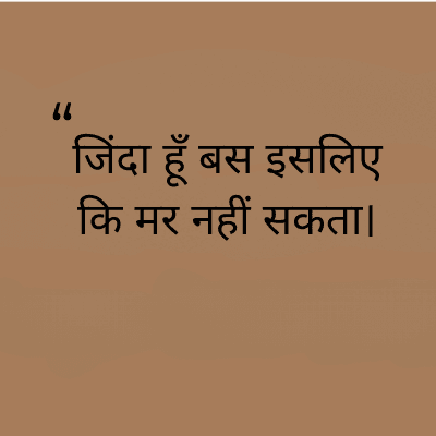 66
जिंदा हूँ बस इसलिए
कि मर नहीं सकता।