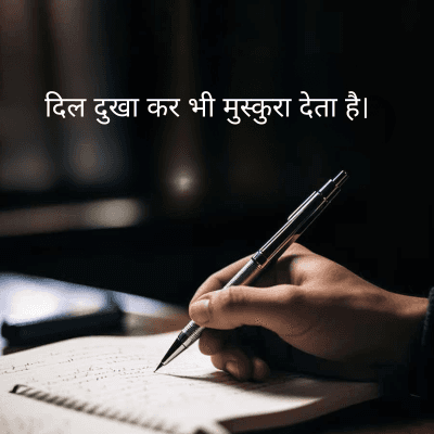 दिल दुखा कर भी मुस्कुरा देता है।
