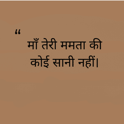 माँ तेरी ममता की
कोई सानी नहीं।