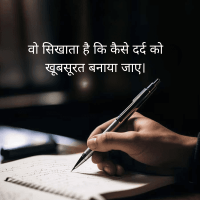 वो सिखाता है कि कैसे दर्द को
खूबसूरत बनाया जाए।