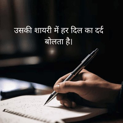 उसकी शायरी में हर दिल का दर्द
बोलता है।
