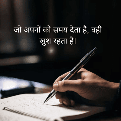 जो अपनों को समय देता है, वही
खुश रहता है।
