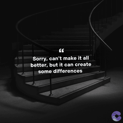 Sorry, can't make it all
better, but it can create
some differences