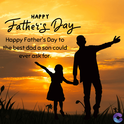 HAPPY
Father's Day
Happy Father's Day to
the best dad a son could
ever ask for.